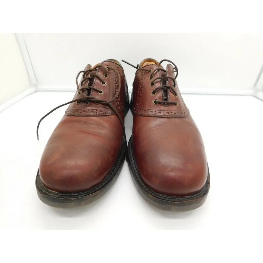 Johnston & Murphy Passport Leather Shoes Mens 10.5 W Oxford Brown